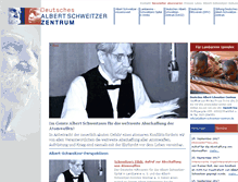 Tablet Screenshot of albert-schweitzer-zentrum.de